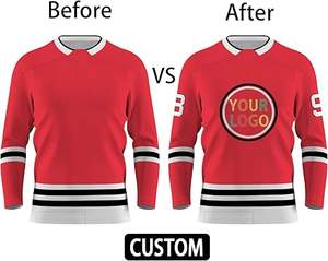 เครื่องแบบฮ็อกกี้น้ำแข็งไซส์พิเศษสำหรับผู้ใหญ่เครื่องแบบฮ็อกกี้น้ำแข็งออกแบบโลโก้ของคุณเอง - Product Image 3