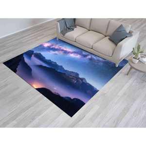 Landscape Printed Rug: Runner, Soft, Galaxy, Above The Clouds, <b>Fog</b>, Gift For Him, <b>Machine</b> Washable, Thick,Velvet Rug - Product Image 2