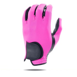 Gants de Golf pour femmes de qualité supérieure 1 paire blanc noir respirant anti-dérapant en cuir PU droite gauche main appropriée haut accessoires de golf - Product Image 3