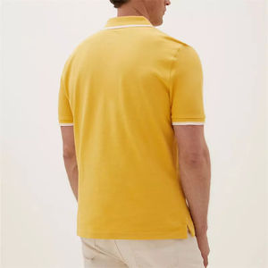 Venta al por mayor de encargo de alta calidad 100% algodón transpirable sólido Golf para Polo de secado rápido Jersey camisetas - Product Image 2