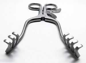 Weitlaner Retractor 5.5 "Blunt 3x4 Prong Instruments chirurgicaux vétérinaires en acier inoxydable Machines - Product Image 3