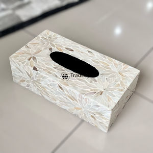 Moderno Dispensador de Toallas de Papel con Diseño Floral Incrustado, Soporte de Mesa Premium con Diseño Grabado para una Decoración del Hogar Refinada Tradebyd - Product Image 4