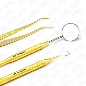 Kit d'instruments chirurgicaux dentaires de base en acier inoxydable, certifié CE, outils dentaires manuels – Vente chaude - Product Image 3