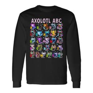 Maglietta a Maniche Lunghe Kawaii con Design di Animali ABC, T-Shirt Promozionale - Product Image 1