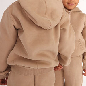 Chándales de lana para niños con logotipo personalizado, chándal deportivo de Color sólido para niños, conjuntos de ropa, Jersey, pantalones de chándal para niños y conjunto de sudaderas con capucha - Product Image 6