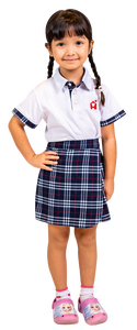 ชุดนักเรียนกระโปรงจีบสำหรับเด็กผู้หญิงชุดนักเรียนออกแบบโลโก้ได้ตามต้องการ - Product Image 3