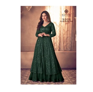 Vêtements de mariage et de fête pour femmes, Georgette de qualité à l'exportation indienne Salwar Kameez du fournisseur et de l'exportation indiens - Product Image 1
