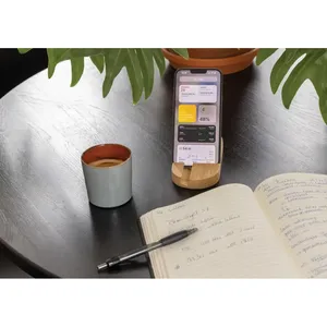 Supporto Sostenibile in Bambù per Smartphone e Tablet, Prodotto per Merchandising Stazionario - Product Image 2