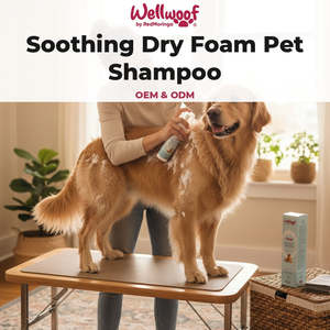 Shampooing Sec Apaisant pour Animaux de Compagnie OEM PL Italy RedMoringa 150 mL pour le Soin des Chiots - Product Image 2