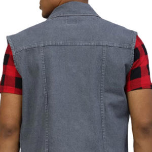 Chaleco Vaquero de Buena Calidad al por Mayor, Chaleco Vaquero de Moda para Hombre, Nuevo Diseño, Chaleco Vaquero de Alta Calidad para Motocicleta - Product Image 5