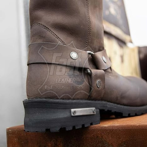 Calzado Duradero para Hombre, Zapatos Largos de Cuero con Estilo para Hombre, Diseño de Botas, Calidad Premium Personalizada - Product Image 4