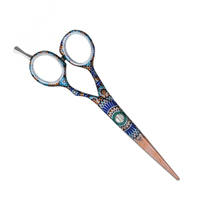 Ciseaux de coiffure professionnels en gros avec repose-doigts réglable, meilleurs ciseaux de coupe de cheveux en acier allemand, revêtement papier personnalisé - Product Image 3