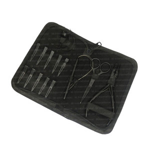 Pince d'extension de cheveux multifonction de qualité supérieure Micro anneau et aiguille de type C petits clips en métal outil d'épilation durable - Product Image 5