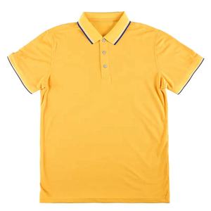 Vente en gros 100% coton broderie logo vierge polos polos unis T-shirts hommes à la mode T-shirt polo personnalisé - Product Image 1