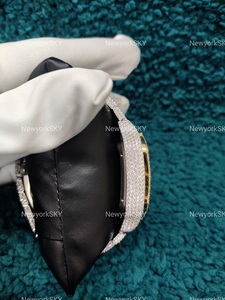 นาฬิกาฮิปฮอปเพชรน้ำแข็งทำด้วยมือสำหรับผู้ชายหน้าปัดกลไกอัตโนมัติออกแบบได้ตามต้องการ - Product Image 6