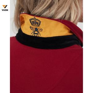 100% algodón de manga corta para mujer para polos ropa de calle de punto transpirable con logotipo personalizado de alta calidad - Product Image 4