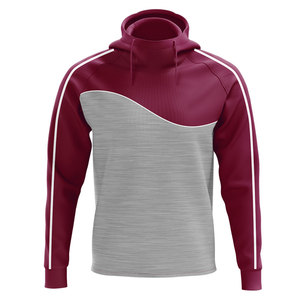 Basics-Sudadera con capucha de lana GAA de calidad superior para hombre, Jersey gaélico con logotipo personalizable y cremallera para impresión digital de primavera - Product Image 1