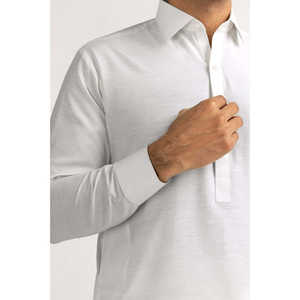 Tela sin coser estilo casual Slub Karandi, mezcla de fibra LF - Product Image 5