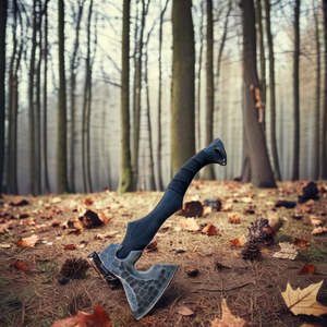 Viking axe เหล็กคาร์บอนสูงแฮนด์เมดหัวขวานเหล็ก Viking ascus ทำด้วยมือ - Product Image 3