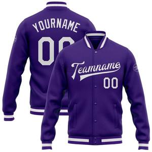 Chaquetas de béisbol de invierno con logotipo personalizado para hombre, ropa deportiva Vintage de dos tonos, chaqueta de béisbol universitaria con nombre de equipo de alta calidad para hombre - Product Image 3