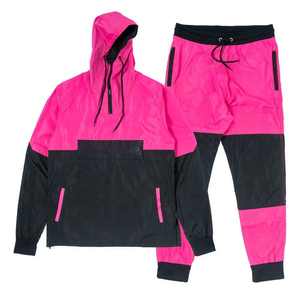 Conjunto de ropa deportiva cortavientos para hombre, chaqueta y pantalón, prendas de vestir exteriores resistentes al agua y elegantes - Product Image 1