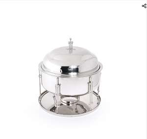 Plat à casserole noir d'aspect classique avec pot en acier inoxydable et couvercle Buffet servant des casseroles de cuisine Hotpot - Product Image 2