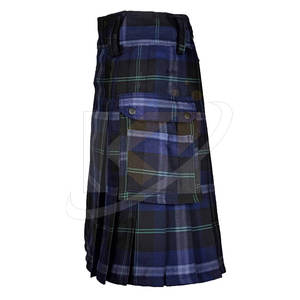 Kilts de Tartán para Hombre, Talla Grande, Cintura Elástica, Corte Holgado, Personalizados al por Mayor, Algodón/Lana, Alta Calidad, para Uso Casual - Product Image 4