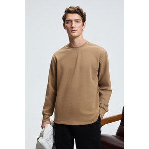 Sweat-shirt à col rond pour homme GRIMELANGE EDMUND avec ourlet imprimé et fermeture élastique - Product Image 1