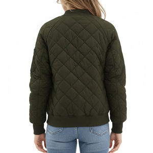 Chaquetas de Mujer para Exteriores con Cremallera Resistente, Chaquetas Bomber de Alta Calidad para Mujer, Estilo Casual, Color Sólido - Product Image 2