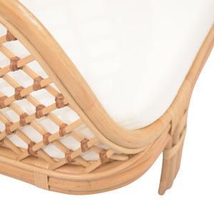 Canapé-lit en rotin naturel artisanal avec un design en tissage diamant |   Meubles Élégants et Durables pour Espaces Intérieurs - Product Image 3