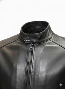 Chaqueta de cuero, chaqueta con capucha, chaqueta bomber, chaqueta corta, chaqueta de cuero de invierno, chaqueta para hombre, chaqueta de talla grande, chaqueta de talla grande - Product Image 3