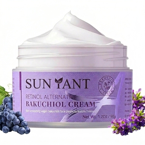 Krim Wajah Bakuchiol untuk Wanita - Alternatif Retinol Alami, Pelembap <span class=keywords><strong>Anti</strong></span> Penuaan, Krim Perawatan Kerutan untuk Pemakaian Siang & Malam - Product Image 1