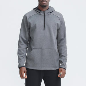 Fabricants Sweats à capuche personnalisés pour hommes Streetwear Sweat à capuche surdimensionné avec demi-fermeture éclair et délavé à l'acide pour hommes - Product Image 1