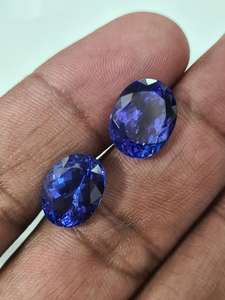 พลอย tanzanite AAA พลอยเจียระไนแบบเหลี่ยมเพชรพลอยหลวมทำเป็นรูปทรงผสมขนาด2-20มม. 200CT ละเอียด - Product Image 2