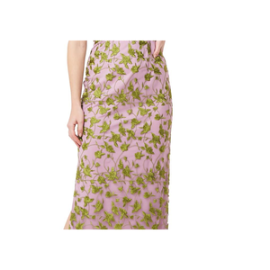 Js Collections Jemma Abito da Sera a Colonna Ricamato Amethyst/Chartreuse con Spalle Scoperte, Vestito da Festa Naturale Taglia 2 - Product Image 3