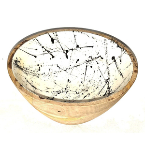 Cuenco de esmalte de madera decorativo impreso de la mejor calidad para servir ensaladas y frutas en restaurantes con tamaño y diseño personalizados - Product Image 3