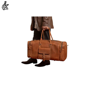 กระเป๋าหนังดัฟเฟิลสำหรับผู้ชาย กระเป๋าเดินทางหนังวินเทจขนาดพกพาสำหรับทุกเพศ กระเป๋าหนังดัฟเฟิลสำหรับเดินทาง ลดราคา - Product Image 4