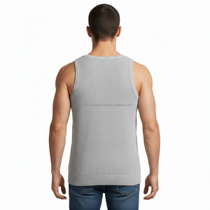 Débardeur Homme Sportif Col V Sans Manches en Polyester Anti-rétrécissement Séchage Rapide pour Gym, Fitness, Course et Basketball - Product Image 4