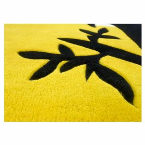 Tapis traditionnel de designer moderne fait à la main en coton tufté à la main Ensembles de tapis de taille personnalisée abstraite jaune écologique de haute qualité - Product Image 2