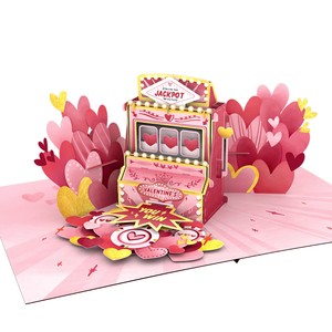 การ์ดอวยพรป๊อปอัพหัวใจทำมือพร้อมซอง, การ์ดวาเลนไทน์3D ส่วนบุคคล - Product Image 2