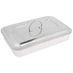 กล่องถาดถาดกลวงสแตนเลสขนาด27.55x27.53x27.58เมตรใช้ฆ่าเชื้อด้วยมือเครื่องมือสำหรับโรงพยาบาล - Product Image 1