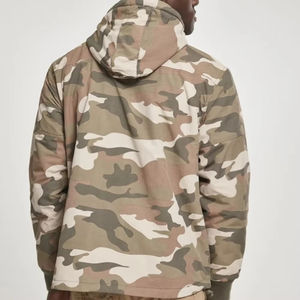 Chaqueta Cortavientos de Camuflaje para Hombre, Último Modelo 2026, al por Mayor, con Cierre de 1/4 en la Parte Delantera, Capucha, 2 Bolsillos Laterales, Talla Grande, Chaqueta Cortavientos de Camuflaje Personalizada - Product Image 2