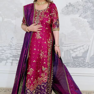 Lehenga Choli Anarkali Pakistaní Indio con Bordado de Chifón y Elegante Adorno para Mujer, Ropa de Fiesta - Product Image 1