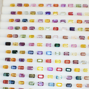 Saphirs naturels multicolores, taille mixte, pierres précieuses chauffées, qualité AAA avec lustre AAA, pièces très belles et parfaites pour la fabrication de bijoux - Product Image 1