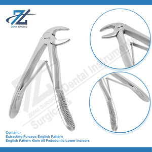 Patrón inglés Klein #5 Pedodoncia Inferior Incisivos Calidad alemana Starnderd Instrumentos quirúrgicos dentales Fabricante Pakistán - Product Image 3