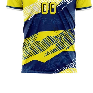 Ensemble de maillot de football pour hommes, logo personnalisé, uniforme de football sublimé, vente en gros, polyester, t-shirt de sport à séchage rapide pour joueur - Product Image 2