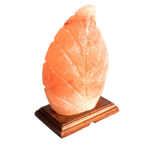 100% lámparas de sal del Himalaya naturales comprar árbol decorativo forma de hoja roca artesanía hecha a mano lámpara de sal Rosa pieza decorativa - Product Image 3