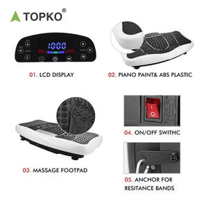 TOPKO Plaque de vibration de puissance de haute qualité Machine d'exercice Plaque de vibrateur de massage à usage domestique <span class=keywords><strong>pour</strong></span> plate-forme de vibration de perte de poids - Product Image 2