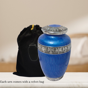 Urne funéraire décorative élégante en métal de luxe, écologique et faite à la main, pour cendres humaines et animales – Fournitures commémoratives classiques - Product Image 3