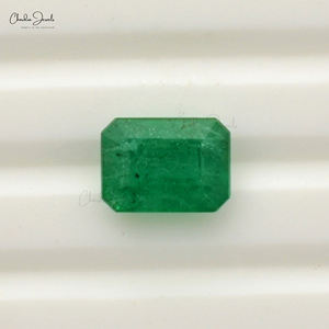 8X6MM Octogone Cut Zambian Emerald Haute Qualité IGI Certifié 1.45 Ctw Naturel Émeraude Pierres Précieuses Lâches pour la Fabrication de Bijoux - Product Image 3